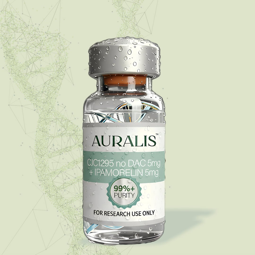 Suplemento Secretagogos de Hormona de Crecimiento - Regulacion Metabolica - CJC 1295 no DAC 5mg + Ipamorelin 5 mg